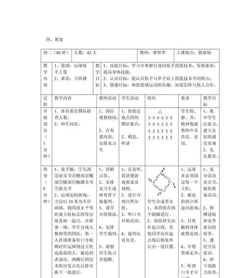 篮球快攻防守教学设计模板（提升球队快攻效率，打造强悍防守阵容）